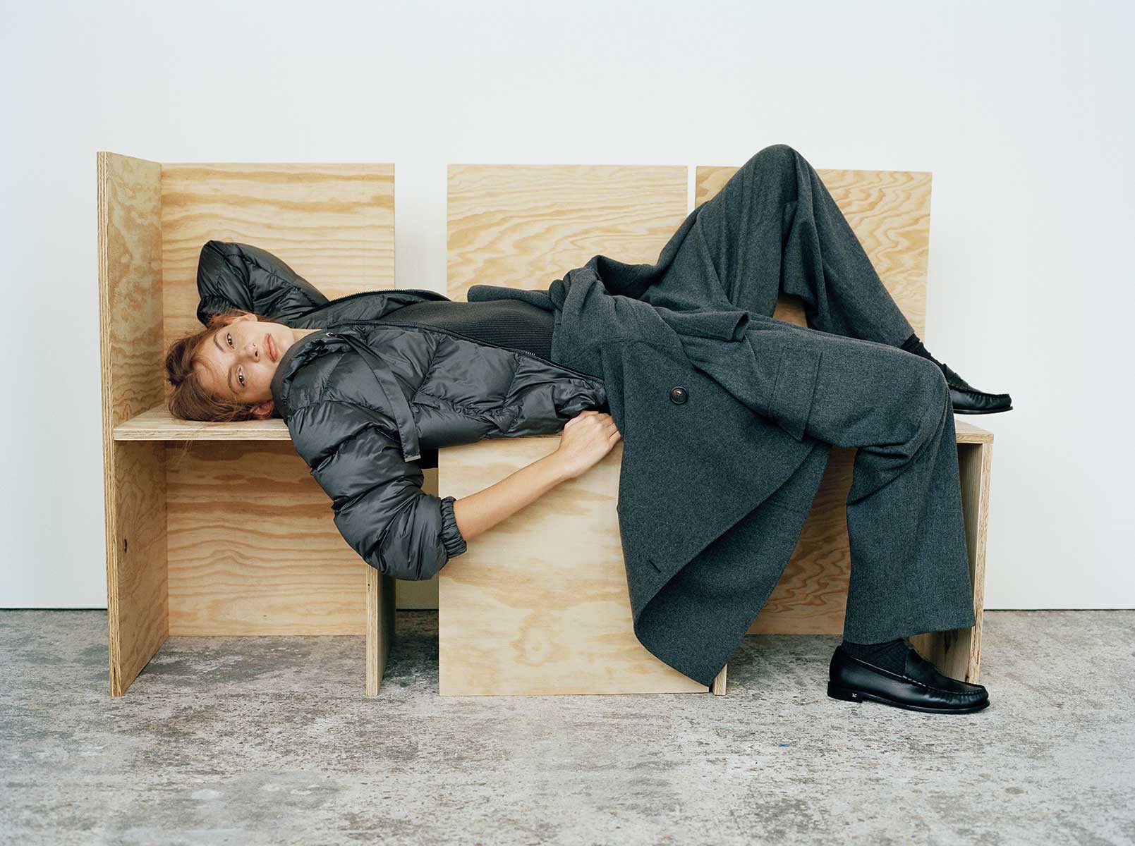 S'MaxMara CUBE ビジュートリム＆カフス ネイビー マックスマーラ S